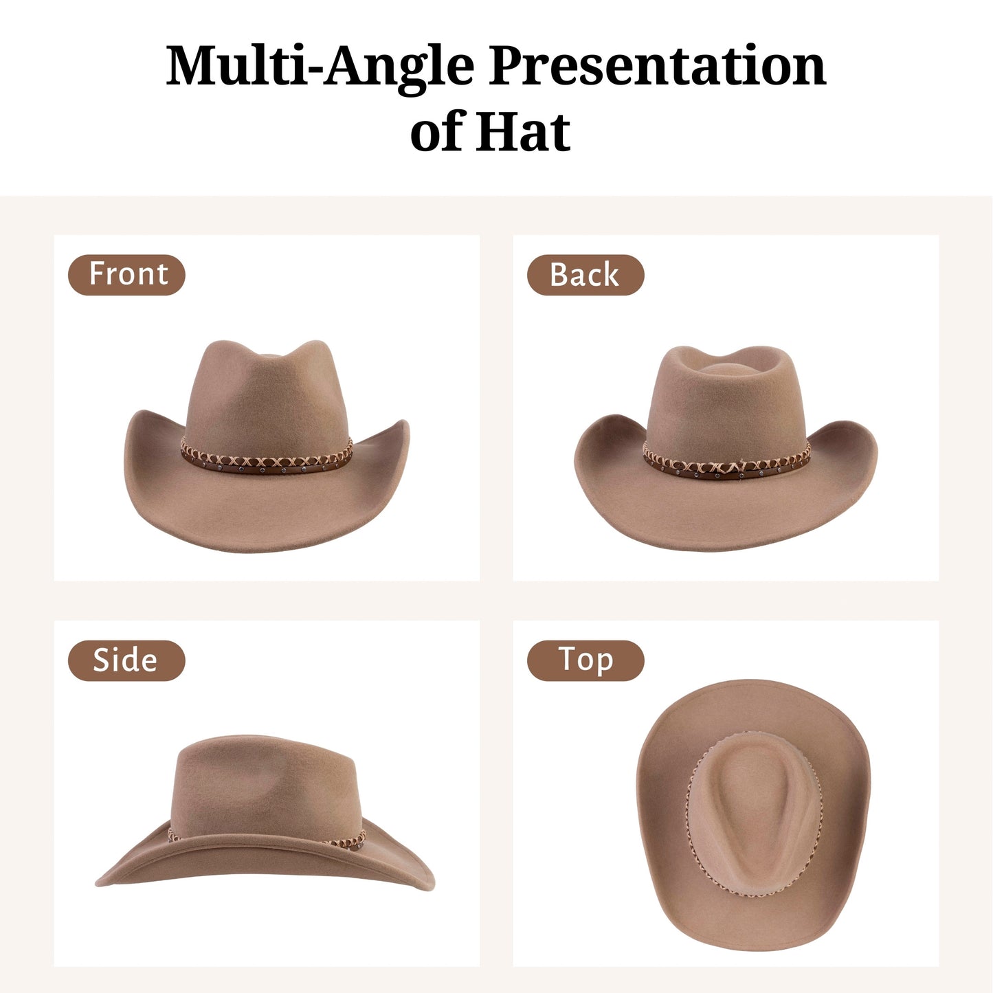 Mesa Tan Felt Cowboy Hat