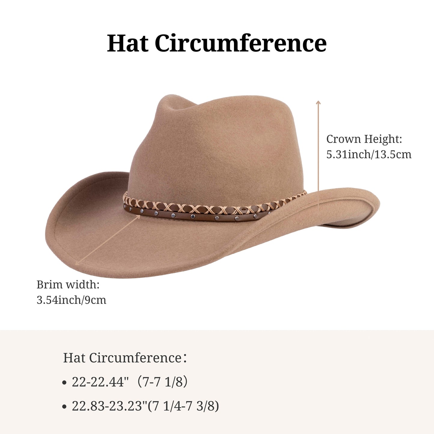 Mesa Tan Felt Cowboy Hat
