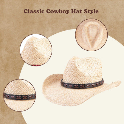 Trailcraft Straw Cowboy Hat （4 Interchangeable Bands）