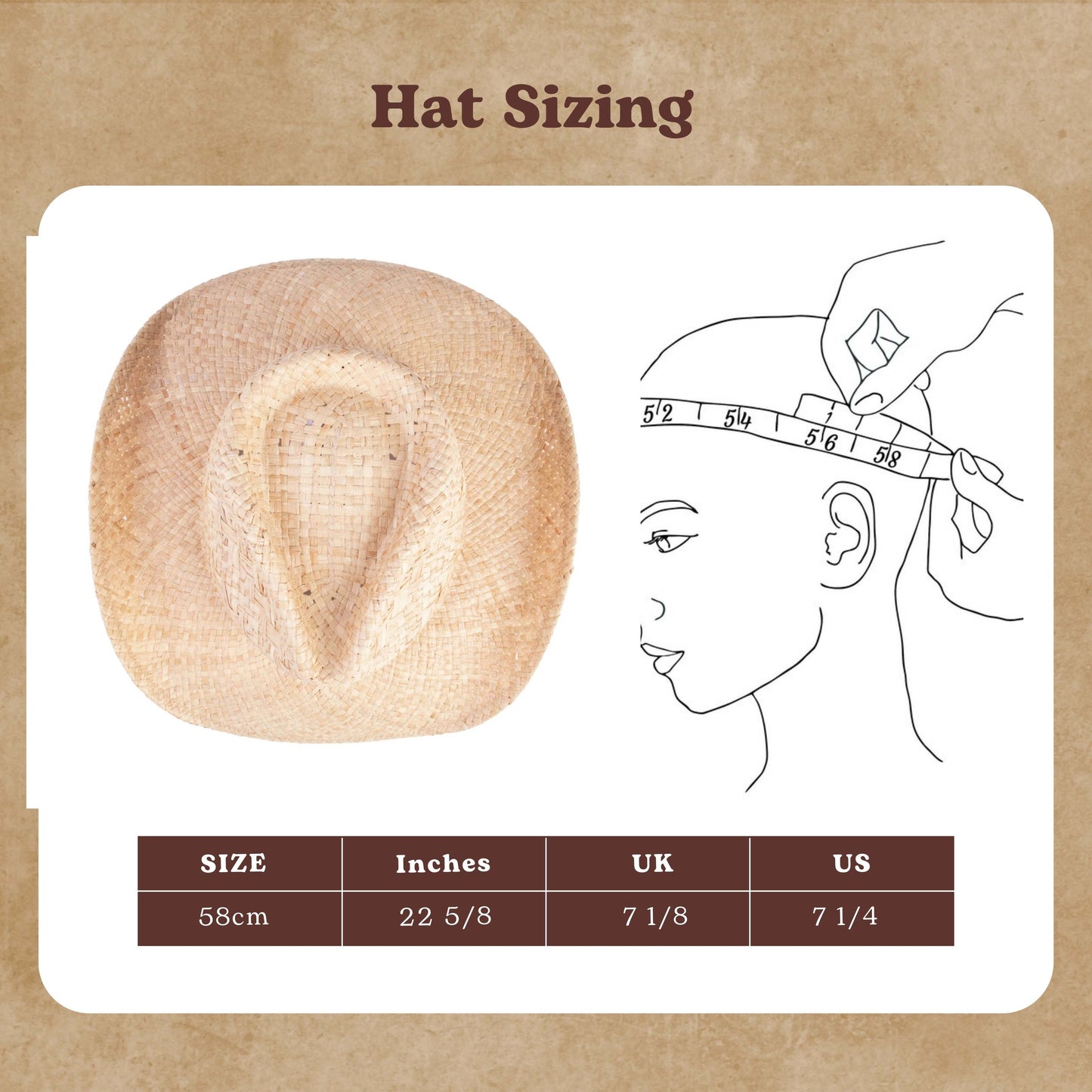 Trailcraft Straw Cowboy Hat （4 Interchangeable Bands）