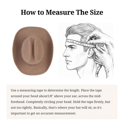 Amarillo Sand Open Road Felt Hat - Mix Brown