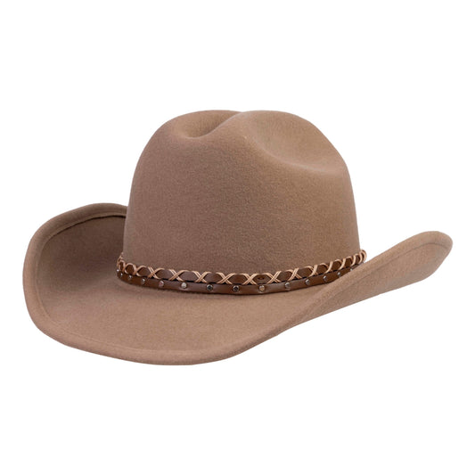 Amarillo Sand Open Road Felt Hat - Mix Brown