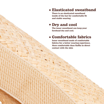 Coyote Raffia Straw Cowboy Hat - Mix Brown