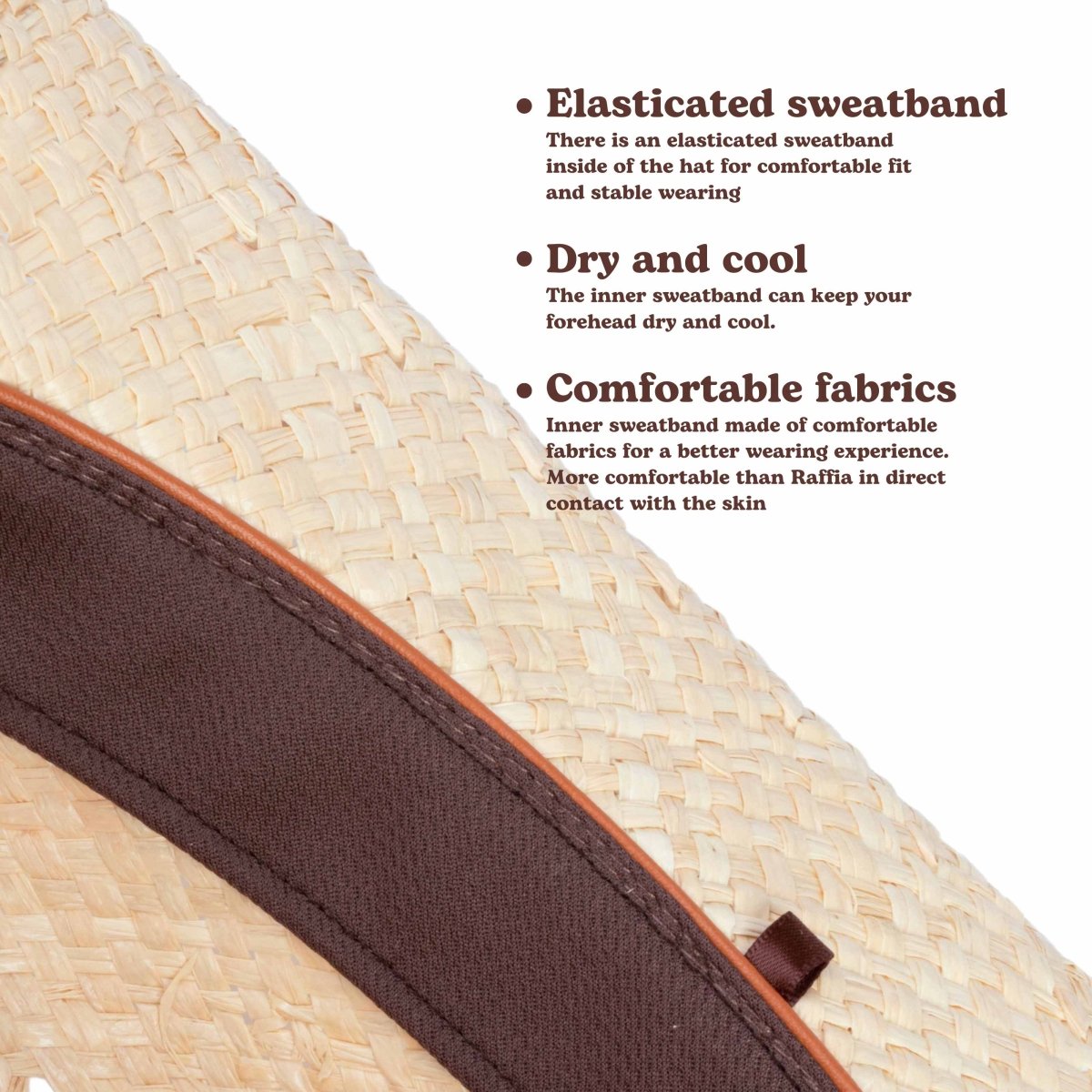 Dustline Vent Straw Cowboy Hat - Mix Brown