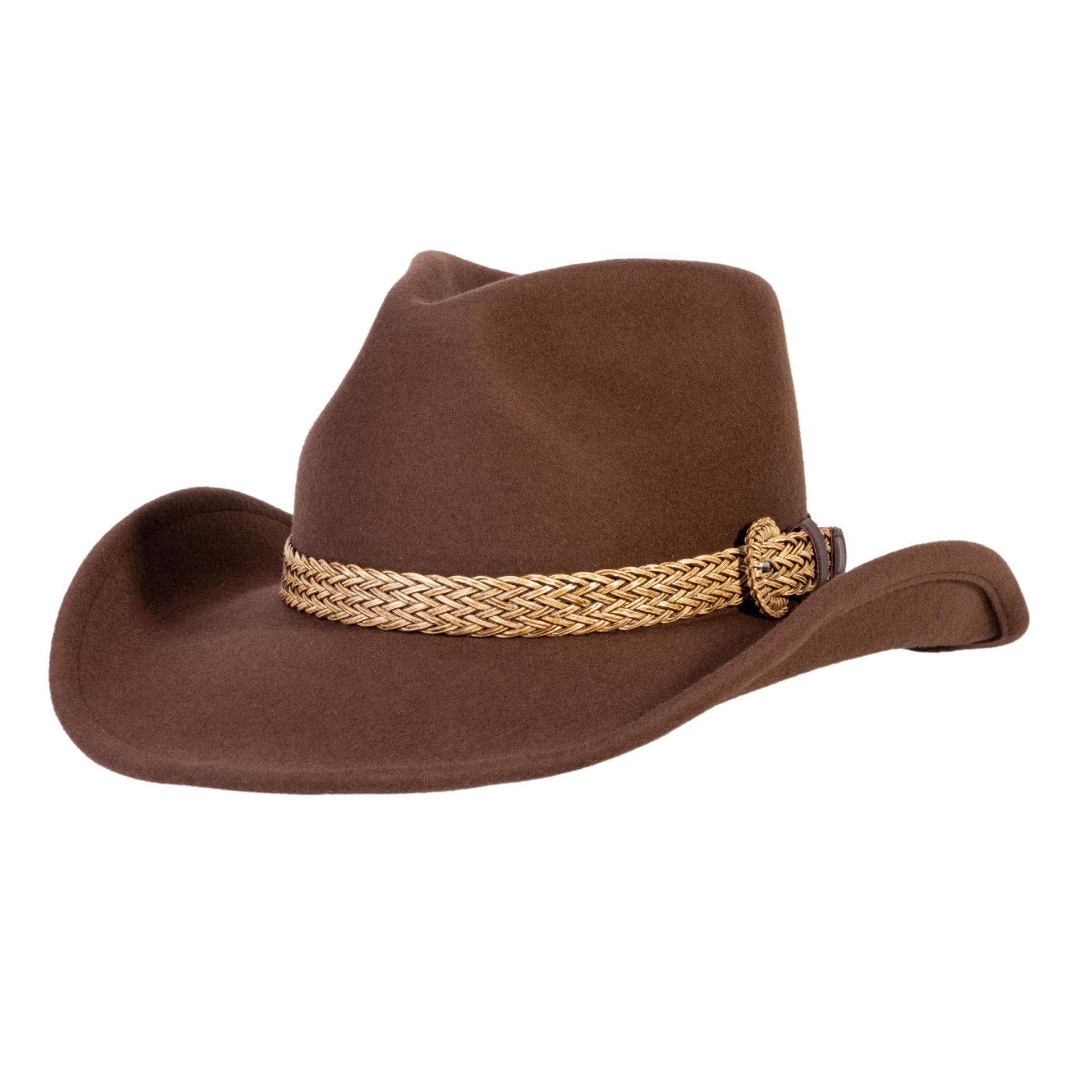 Frontier Trail Brown Felt Cowboy Hat - Mix Brown