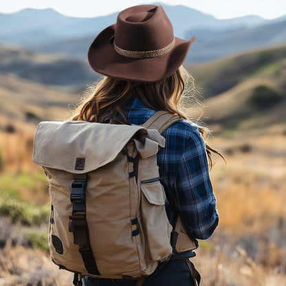Frontier Trail Brown Felt Cowboy Hat - Mix Brown