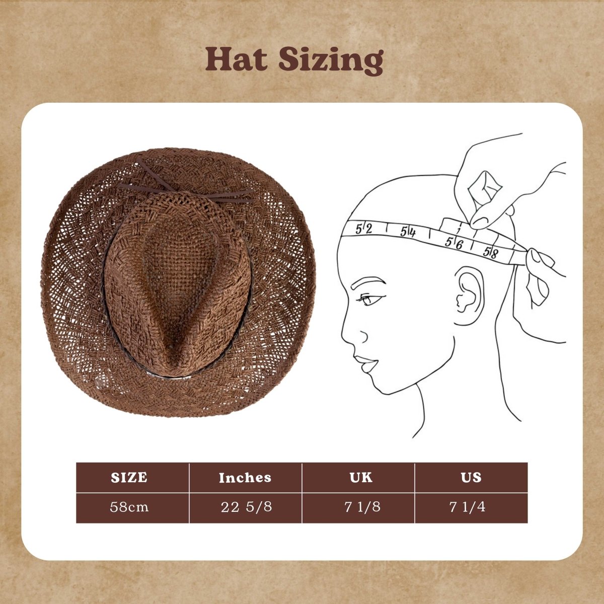 Ironridge Straw Cowboy Hat - Mix Brown