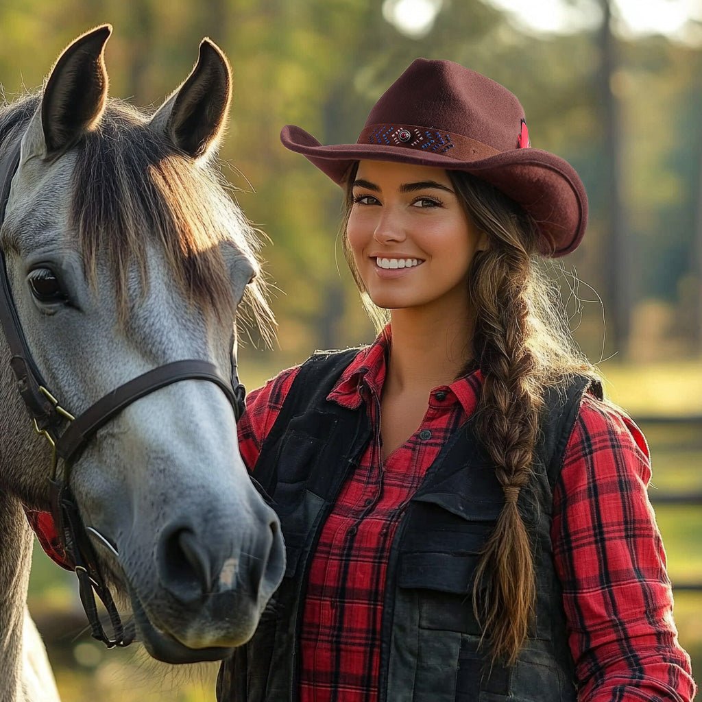 Maverick Sand Rope Felt Cowboy Hat - Mix Brown