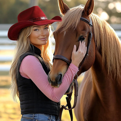 Outlaw Crimson Felt Cowboy Hat - Mix Brown