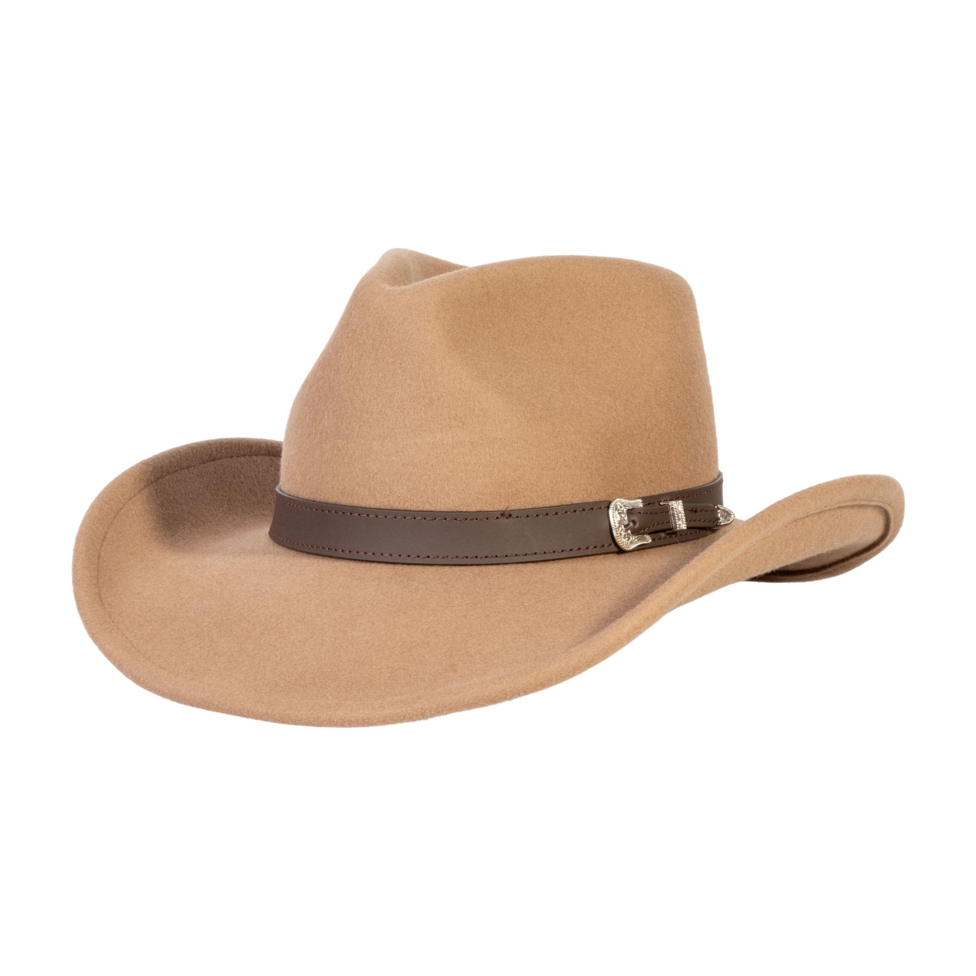 Prairie Tan Felt Cowboy Hat - Mix Brown