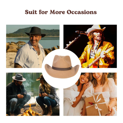 Prairie Tan Felt Cowboy Hat - Mix Brown