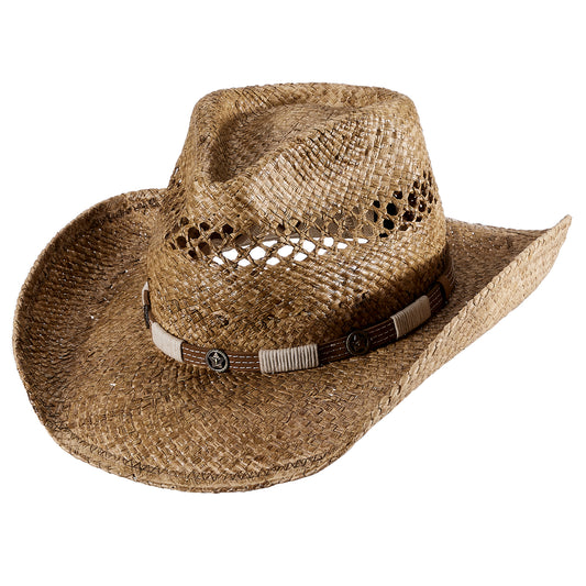 Brown -Pentagramma  MIX BROWN Cowboy Hats Rancher Hat Exquisite Decoration Band