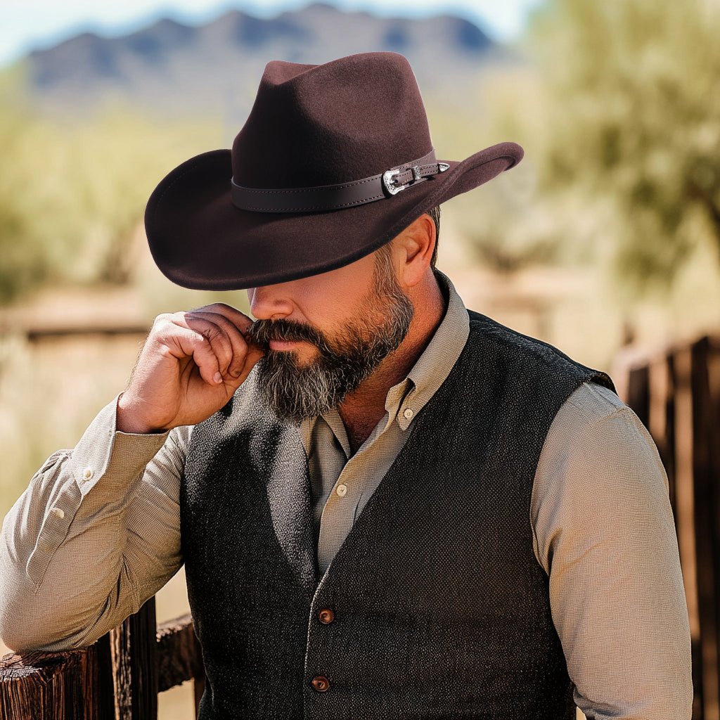 Ranger Chocolate Felt Cowboy Hat - Mix Brown