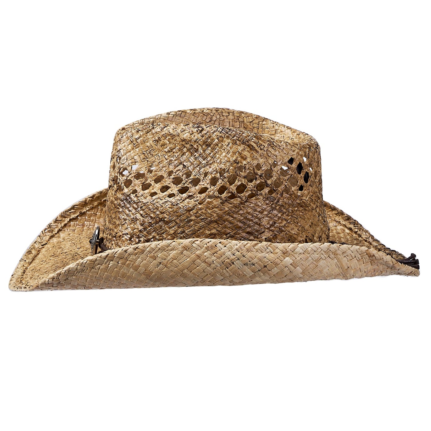 Rustler Raffia Straw Cowboy Hat - Mix Brown