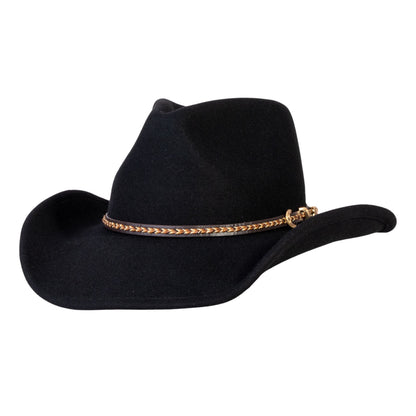 Shadow Ridge Black Felt Cowboy Hat - Mix Brown