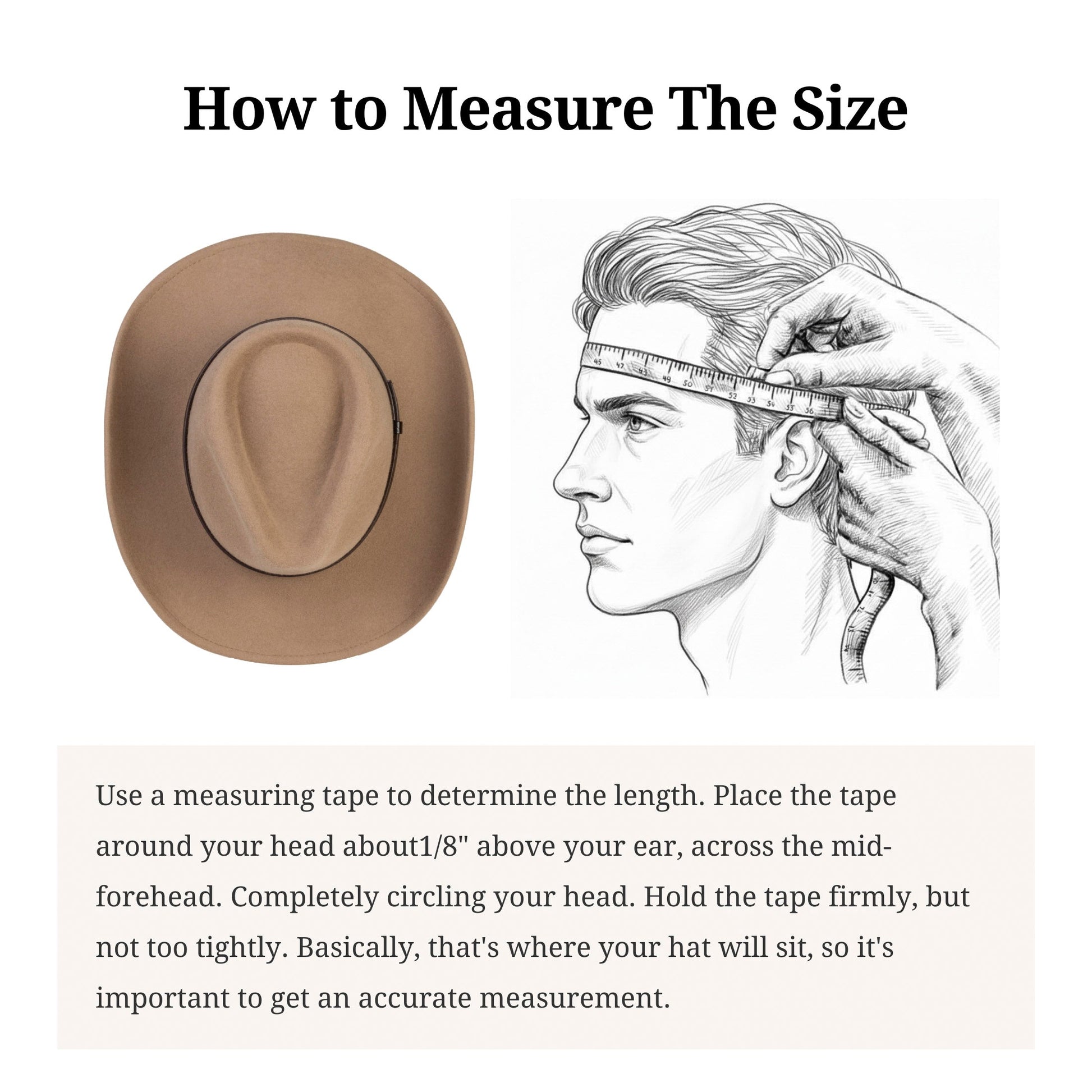 Sonora Camel Felt Cowboy Hat (with 2 Free Hat Bands) - Mix Brown