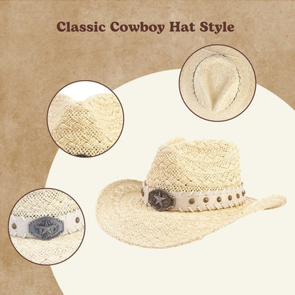 Starcrest Straw Cowboy Hat - Mix Brown
