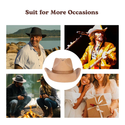 Sundown Tan Felt Cowboy Hat - Mix Brown