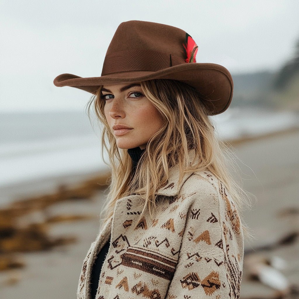 Timber Chestnut Felt Cowboy Hat - Mix Brown