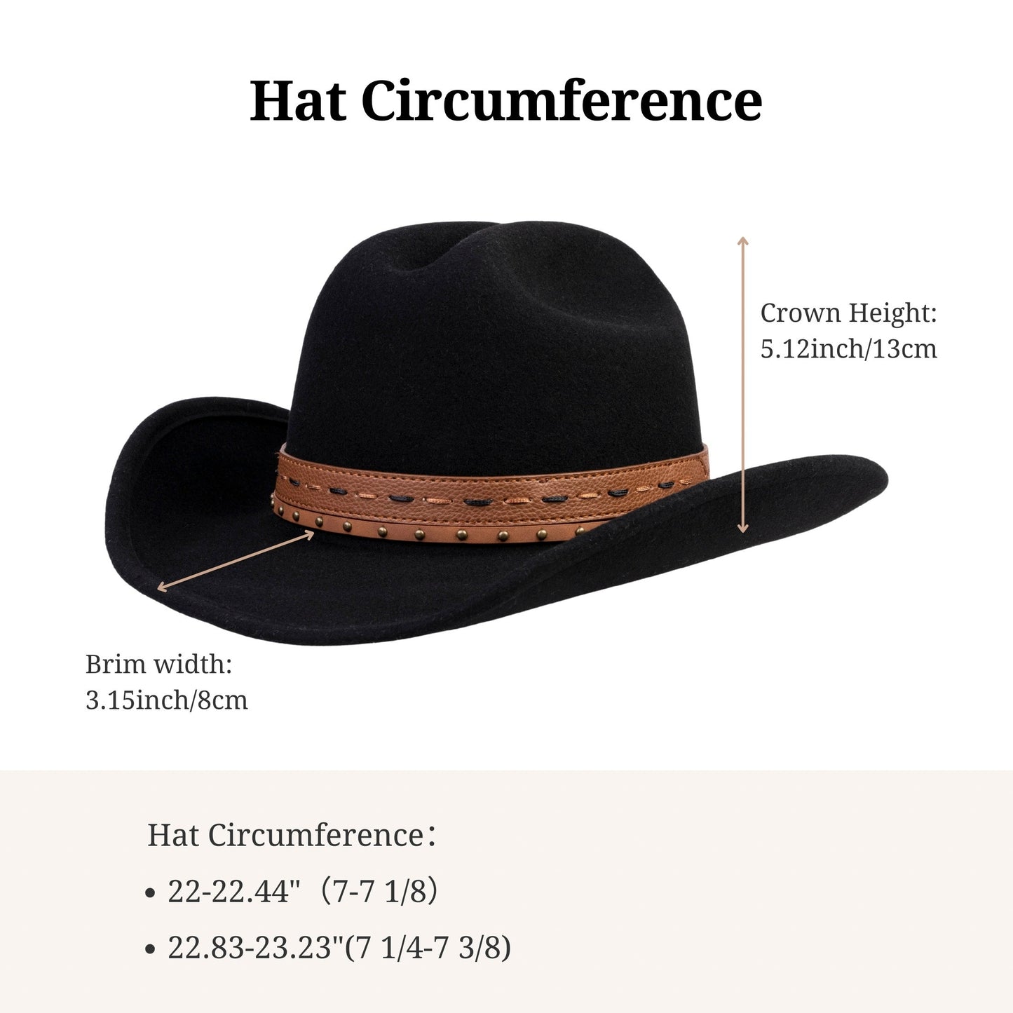 Tombstone Black Open Road Felt Hat - Mix Brown