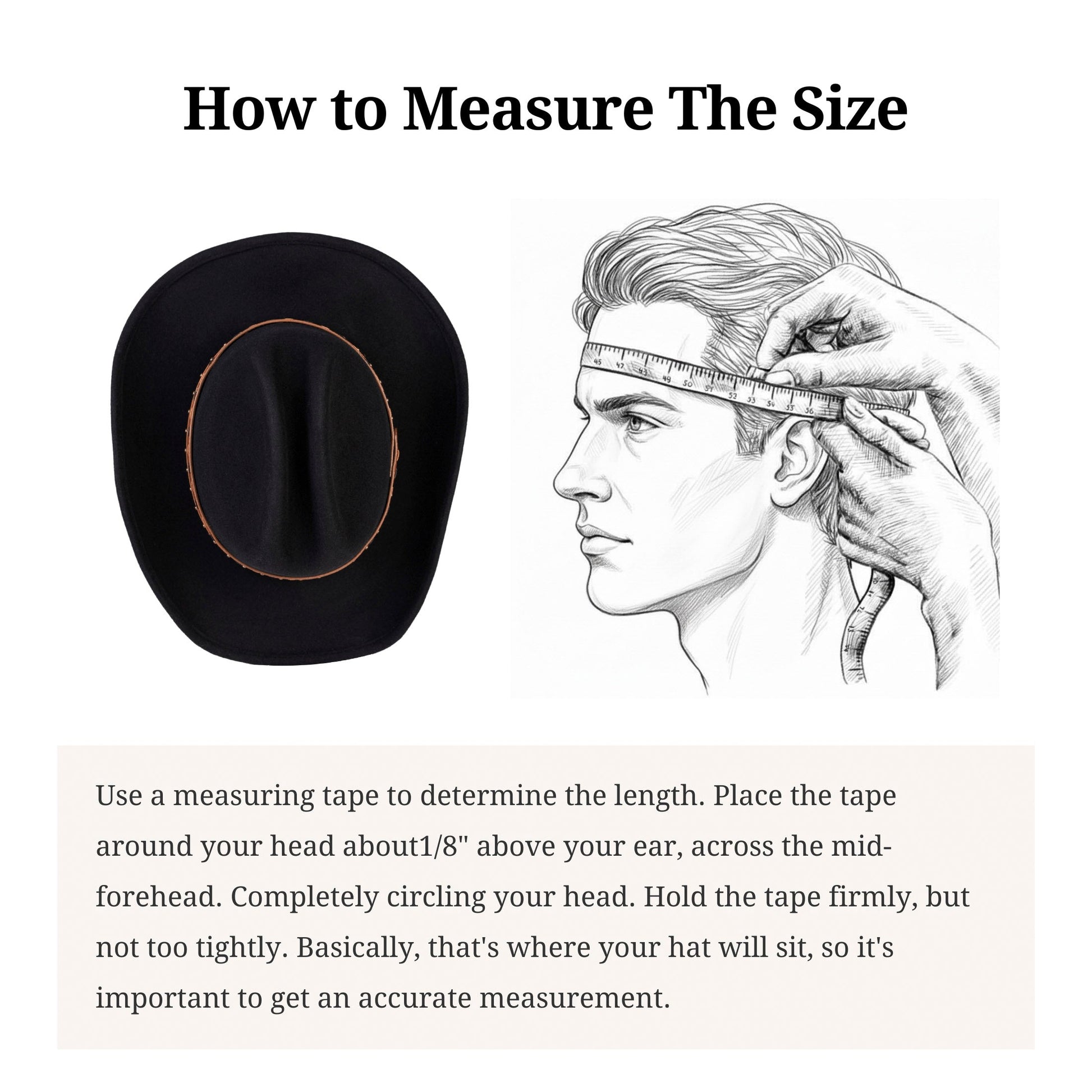 Tombstone Black Open Road Felt Hat - Mix Brown