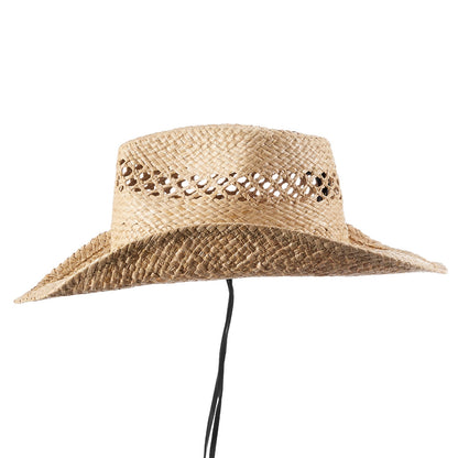 Trail Raffia Straw Cowboy Hat - Mix Brown