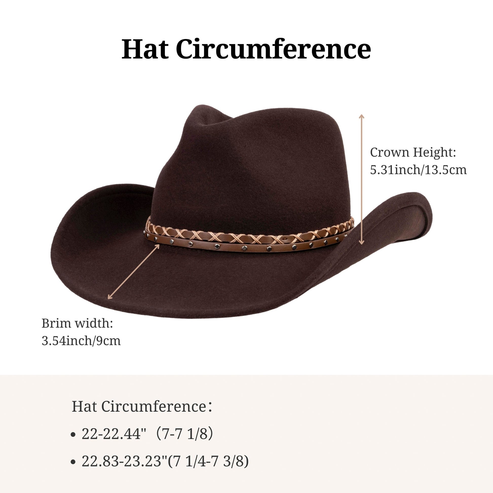 Trailblazer Brown Felt Cowboy Hat - Mix Brown