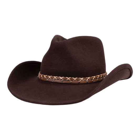 Trailblazer Brown Felt Cowboy Hat - Mix Brown